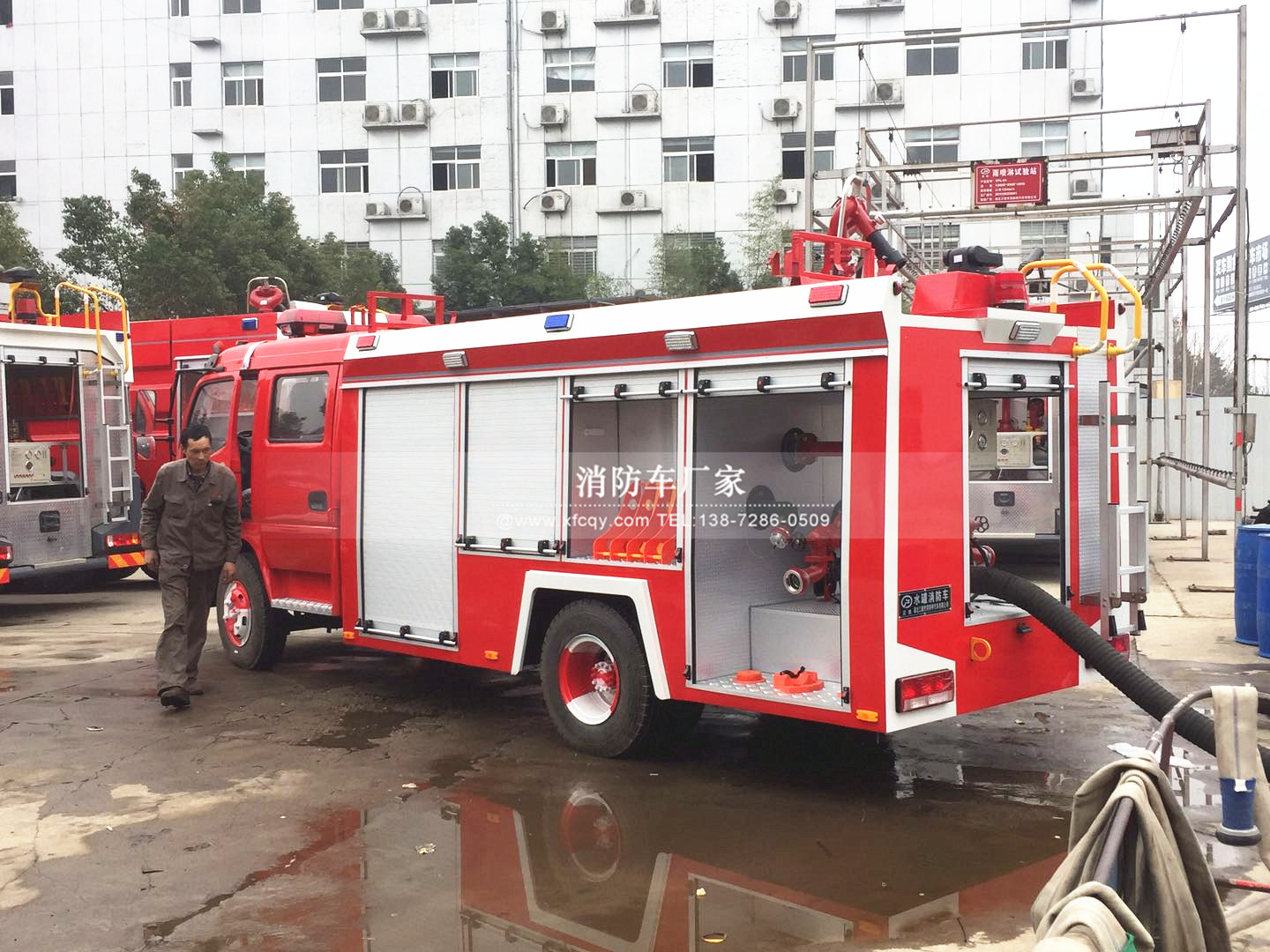 东风多利卡4-5吨消防车操作视频